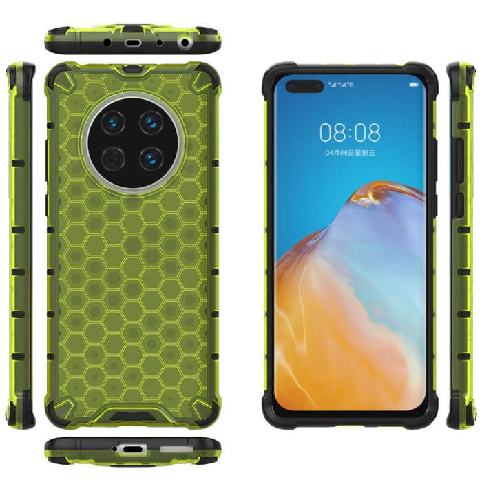 For Huawei Mate 40 Shockproof Honeycomb PC + TPU Protective Case(Green)