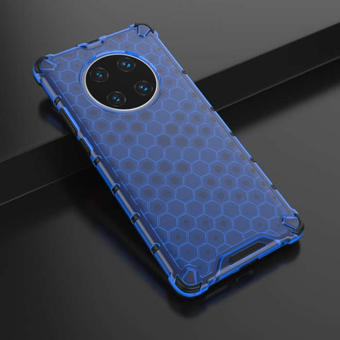 For Huawei Mate 40 Pro Shockproof Honeycomb PC + TPU Protective Case(Blue)