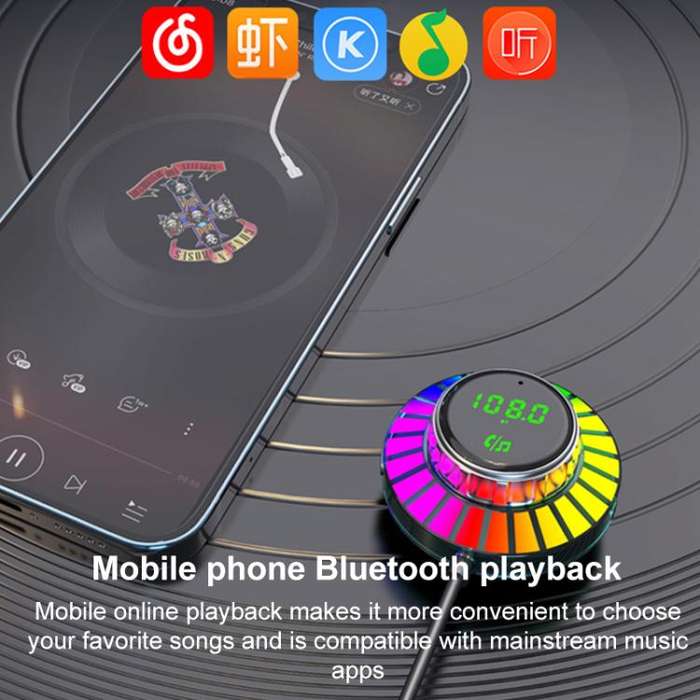 BC96 Car Bluetooth Hands-free Calling PD48W Fast Charging(Black)