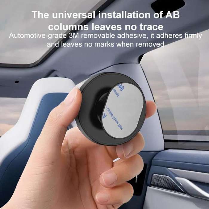 Car Rear Seat Blind Spot Wide-angle Auxiliary Mirror(Black)