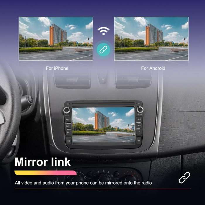 For Dacia Android 15 7 inch Wireless CarPlay Car Player Car Central Control Navigation Machine, S...