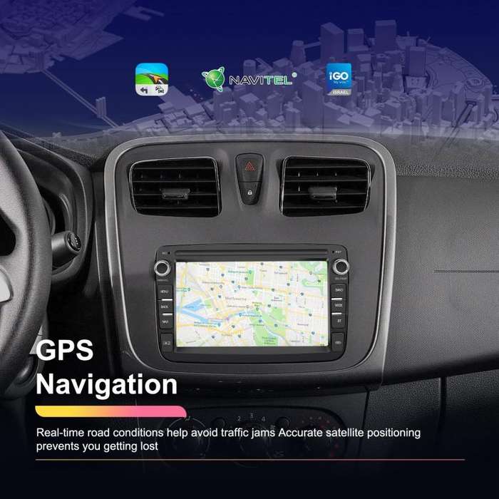 For Dacia Android 15 7 inch Wireless CarPlay Car Player Car Central Control Navigation Machine, S...
