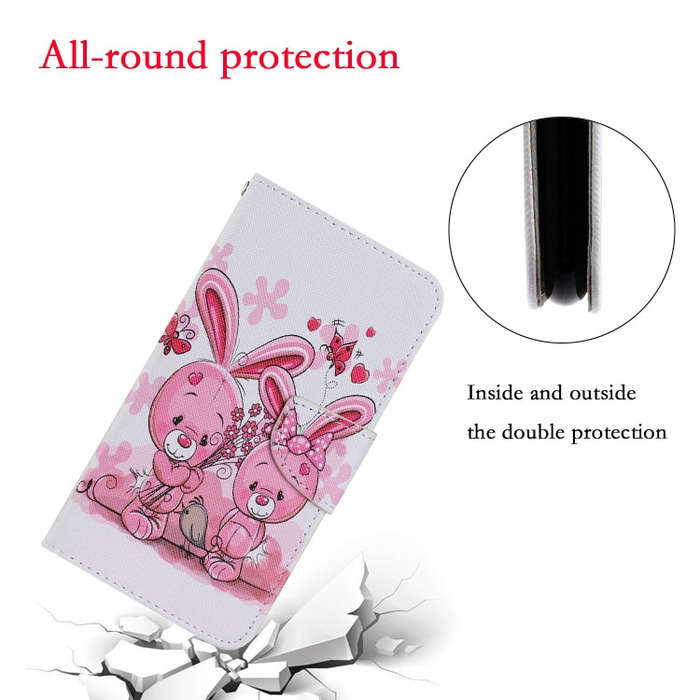 For Huawei P Smart(2020) Coloured Drawing Pattern Horizontal Flip PU Leather Case with Holder & C...