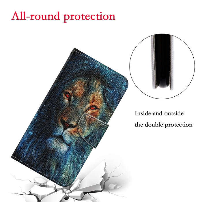 For Huawei P Smart(2020) Coloured Drawing Pattern Horizontal Flip PU Leather Case with Holder & C...