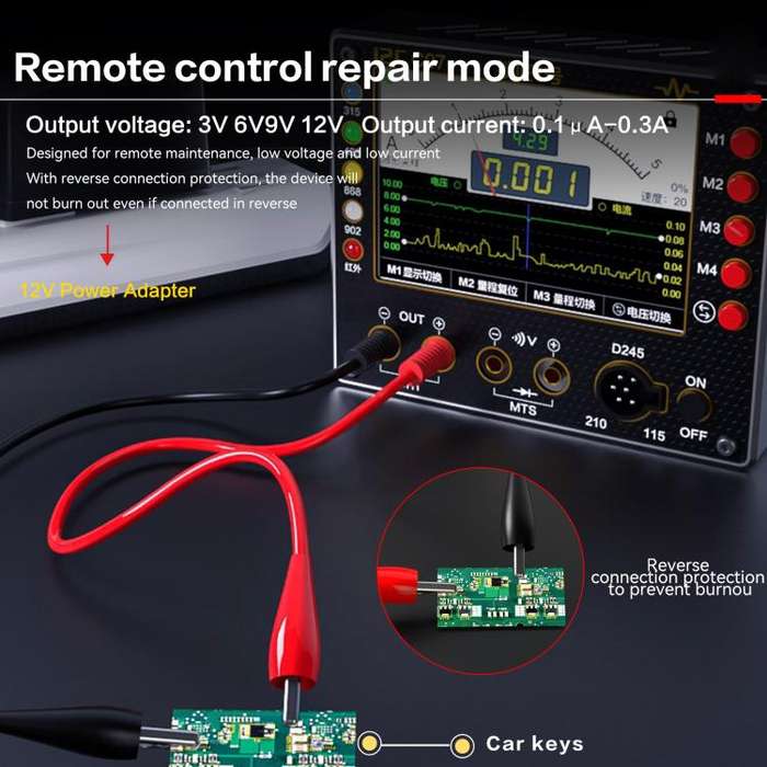i2C C07 Locksmith No.1 Remote Control Frequency Tester Multimeter, Plug: EU Plug(Configuration 1)