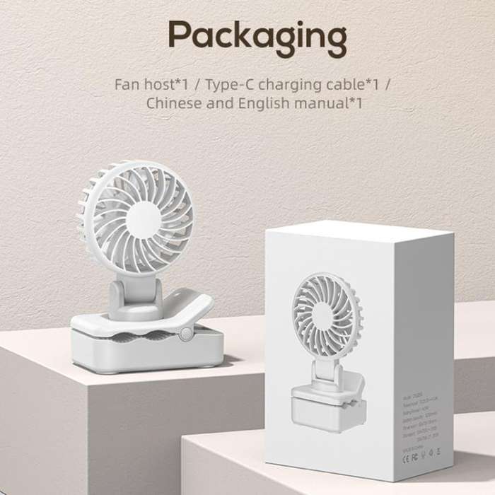 DQ259 Multifunctional Mini Electric Clip Fan(Ice Green)