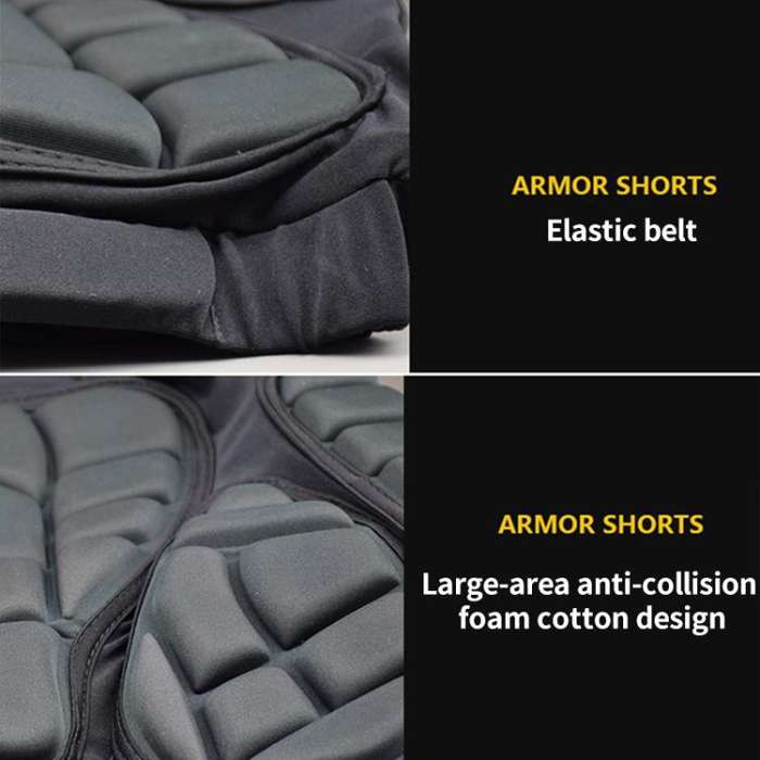 GHOST RACING GH-YW094 Off-road Motorcycle Armor Racing Riding Hip Protector Pants, Size:XL(Black)