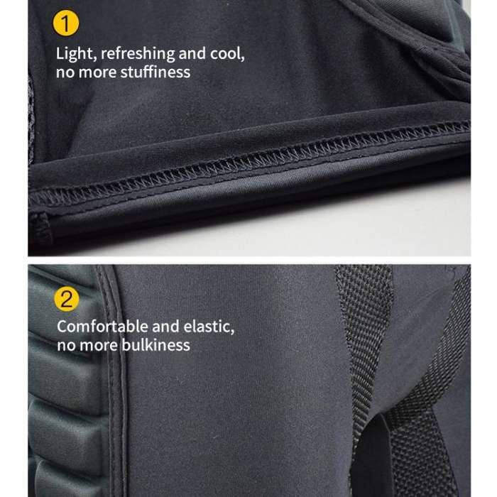 GHOST RACING GH-YW094 Off-road Motorcycle Armor Racing Riding Hip Protector Pants, Size:XL(Black)