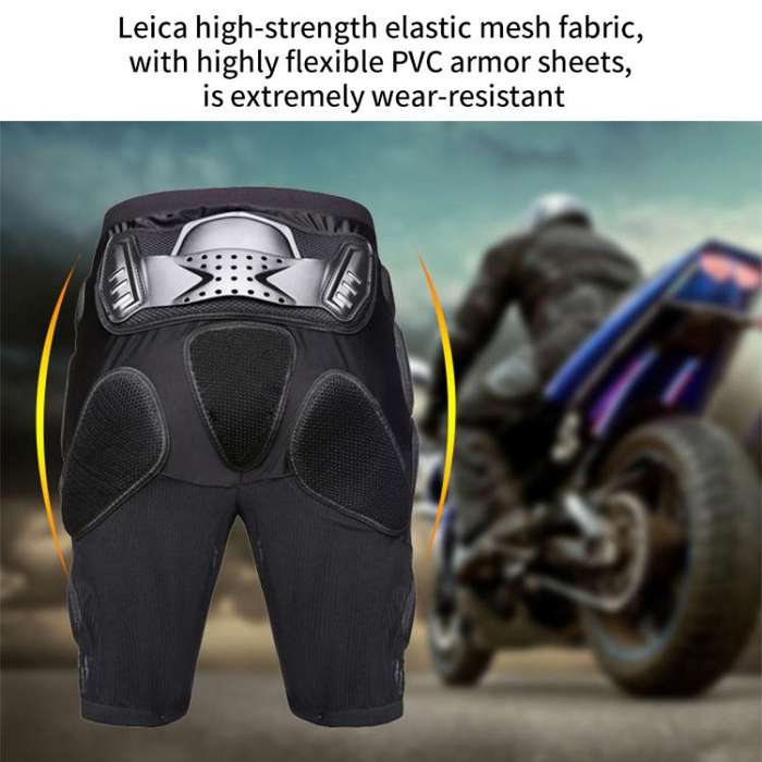 GHOST RACING K062 Off-road Motorcycle Armor Pants Racing Riding Anti-fall Hip Protector, Size:M(B...