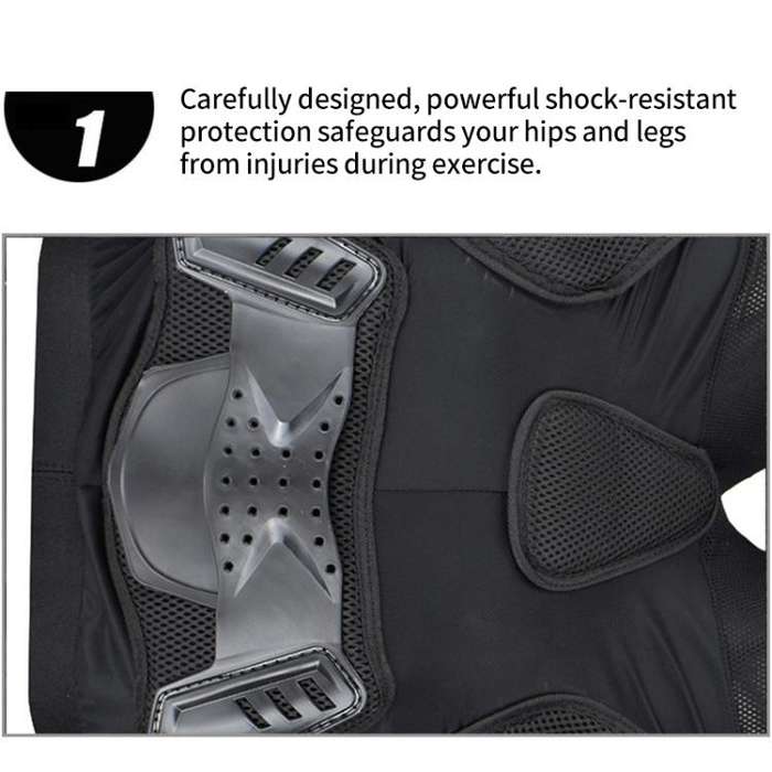 GHOST RACING K062 Off-road Motorcycle Armor Pants Racing Riding Anti-fall Hip Protector, Size:M(B...