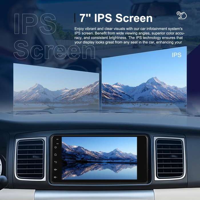 For Toyota COROLLA Android 15 7 inch Wireless CarPlay Car Player Car Central Control Navigation M...