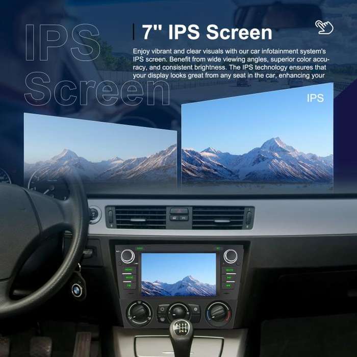 For BMW 3 Series E90 Android 15 7 inch Car CarPlay Car Navigation Reversing Image Integrated Mach...