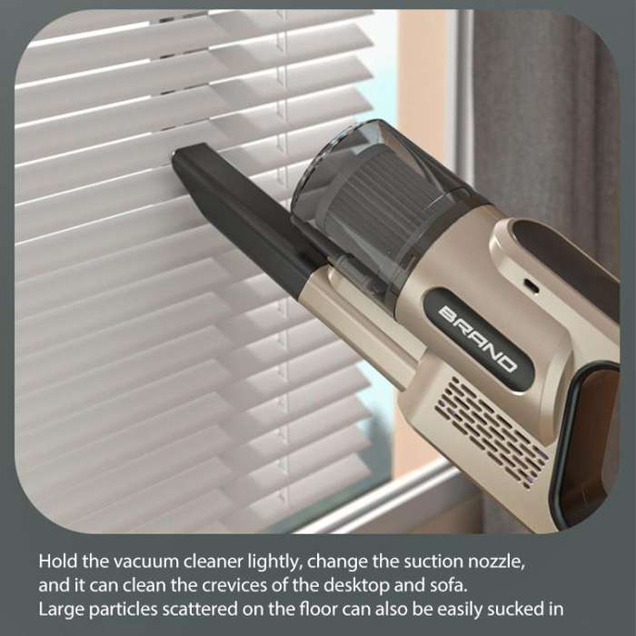14000Pa 2 in 1 Household Handheld Wireless Mite Remover UV Sterilization Vacuum Cleaner(White)