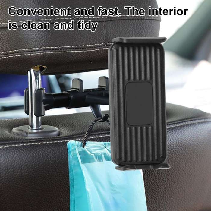 ZY-TZ04P Car Headrest Phone & Tablet Holder(Black)