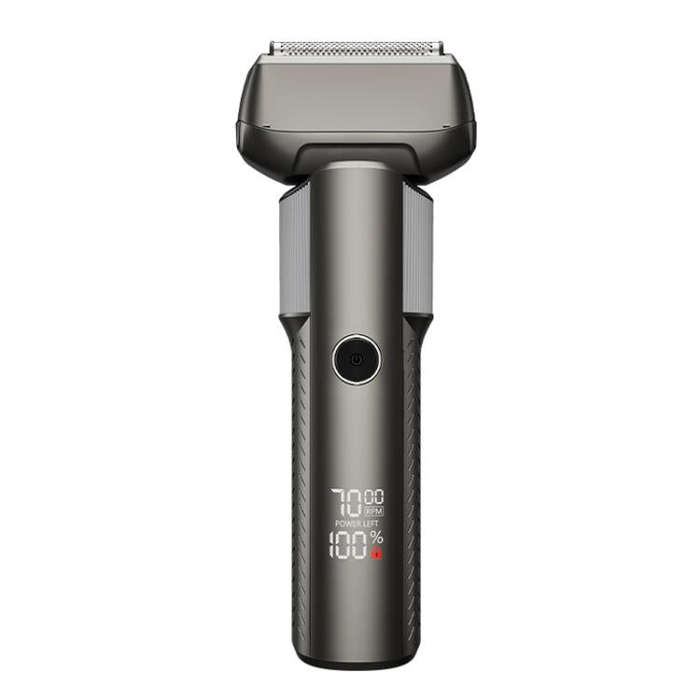 Five-blade Full Body Washable LED Digital Display Reciprocating Electric Shaver(Grey)