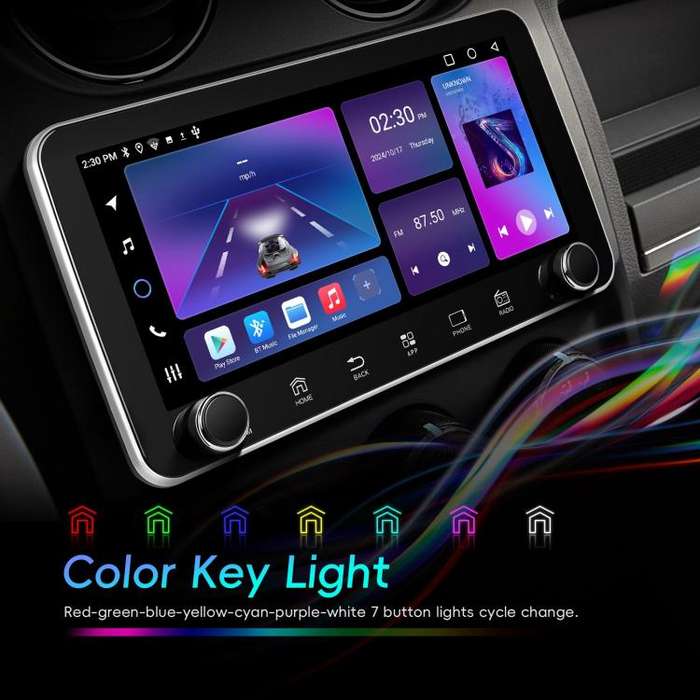 10.36 inch Screen Android 15 Car CarPlay Navigation Integrated Machine with Dual Knob, Specificat...
