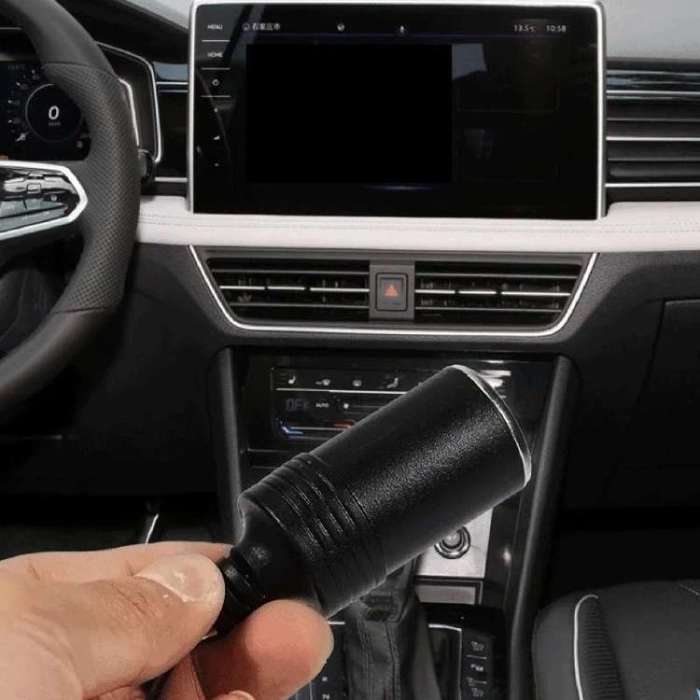 5V-20V Adjustable Voltage Type-C to Cigarette Lighter Socket Conversion Cable, Length:2m(Black)