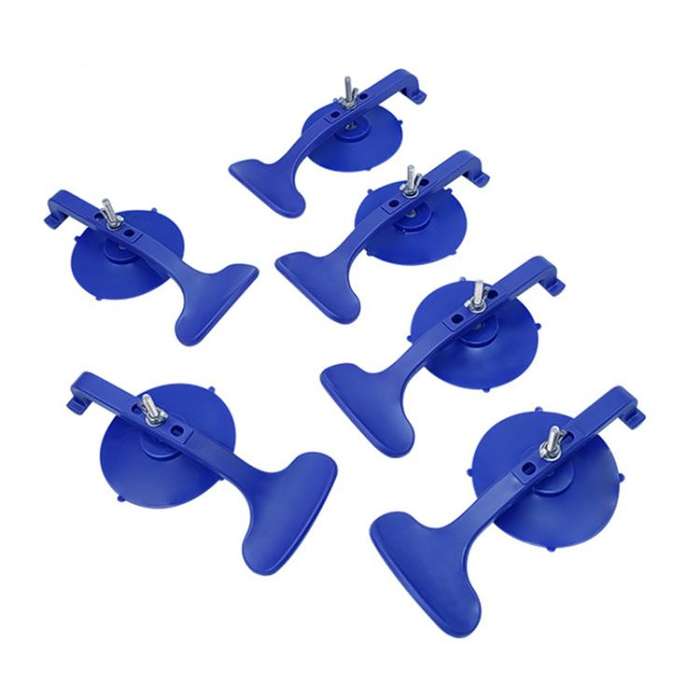 6pcs/Pack Non-marking Suction Clamp Set for Car Glass Windshield Repair(Blue)