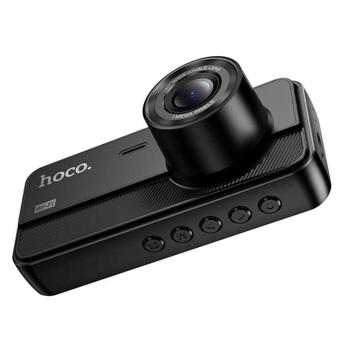 hoco DV15 2 inch Screen Display Three-way Driving Recorder(Black)