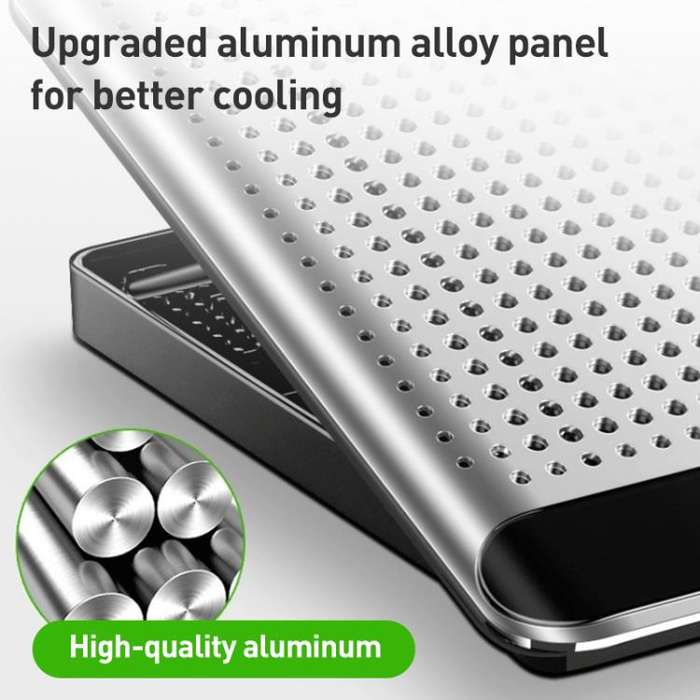 NUOXI Q5A 6-Speed Adjustable 6-Core Large Fan Cooling Pad(Silver)
