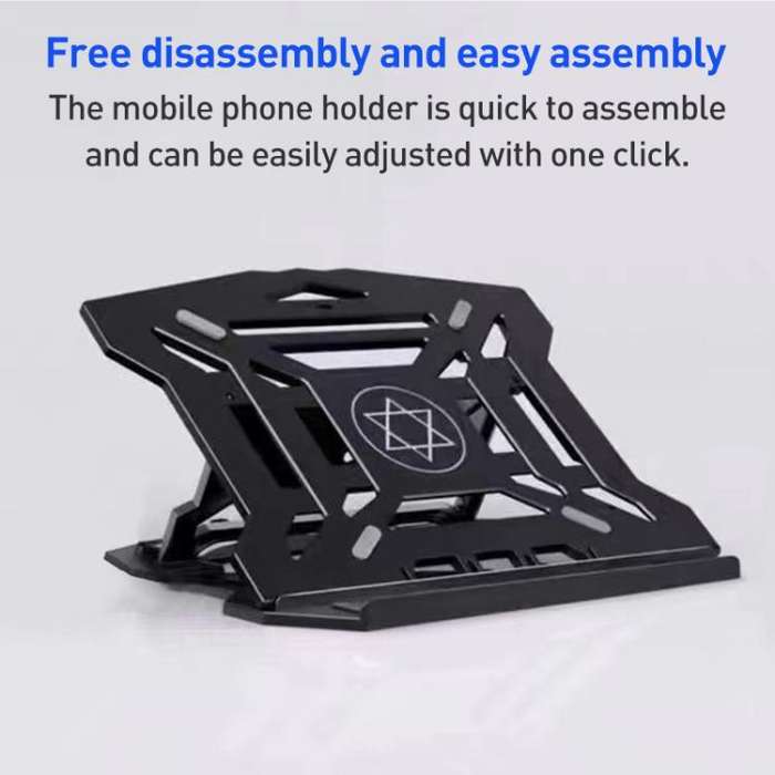 NUOXI N2 8-level Adjustable Laptop Holder, without Turntable(Black)