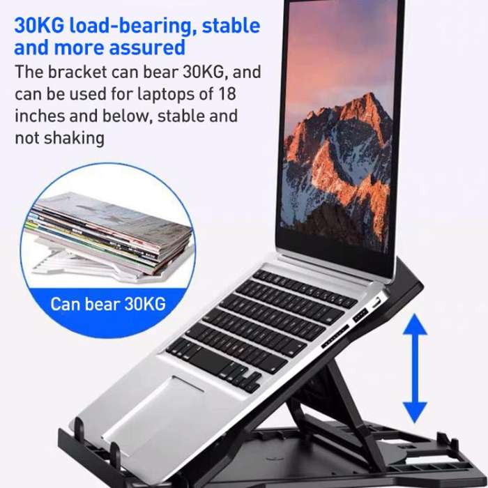 NUOXI N2 8-level Adjustable Laptop Holder, without Turntable(White)