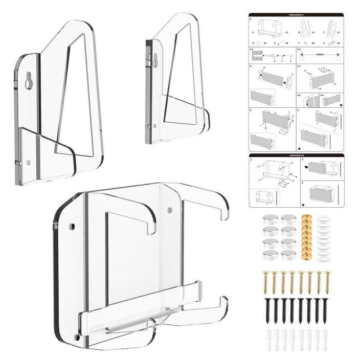 For Starlink Gen 3 Router Acrylic Separable Wall-mounted Bracket(Transparent)