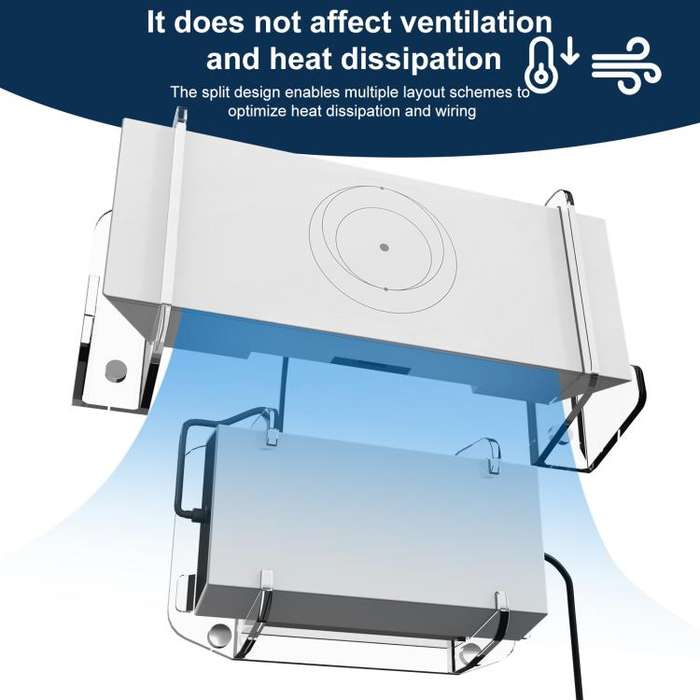 For Starlink Gen 3 Router Acrylic Separable Wall-mounted Bracket(Transparent)