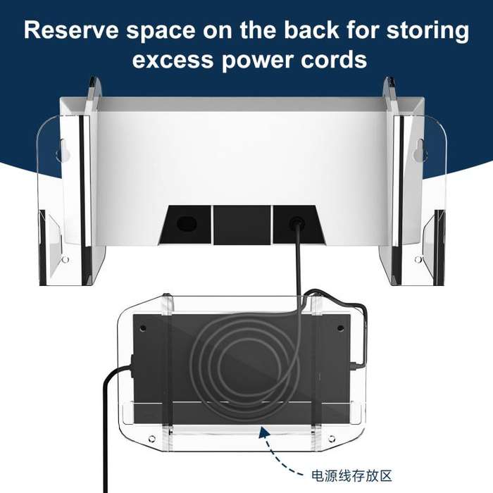 For Starlink Gen 3 Router Acrylic Separable Wall-mounted Bracket(Transparent)