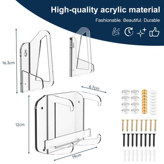 For Starlink Gen 3 Router Acrylic Separable Wall-mounted Bracket(Transparent)