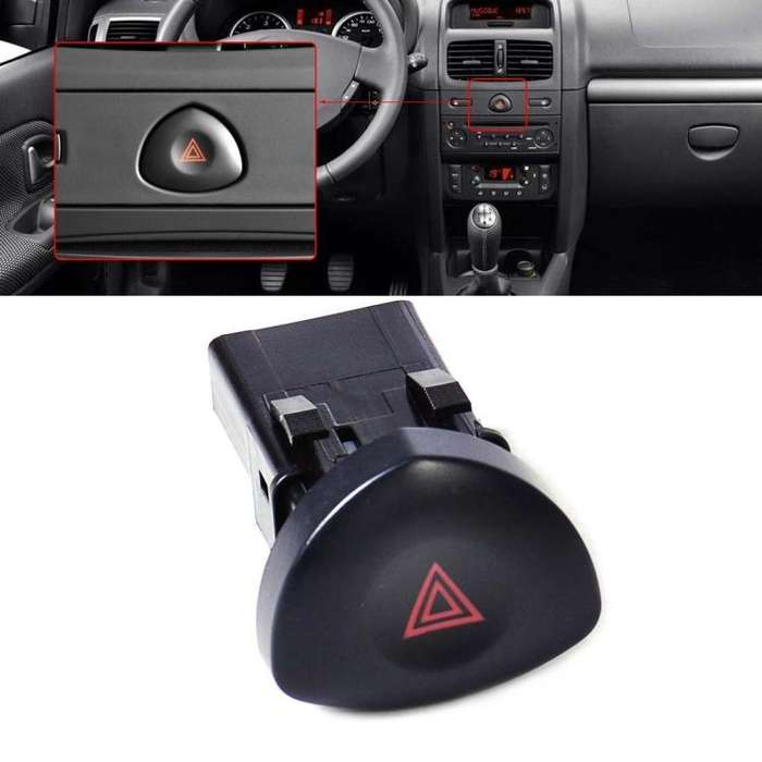 For Renault / Opel Car Hazard Warning Emergency Light Switch Button 8200442723
