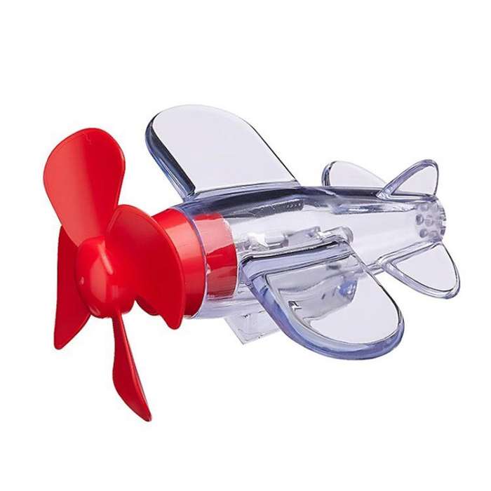 Small Airplane Shaped Motorcycle LED Colored Atmosphere Lights(Red)