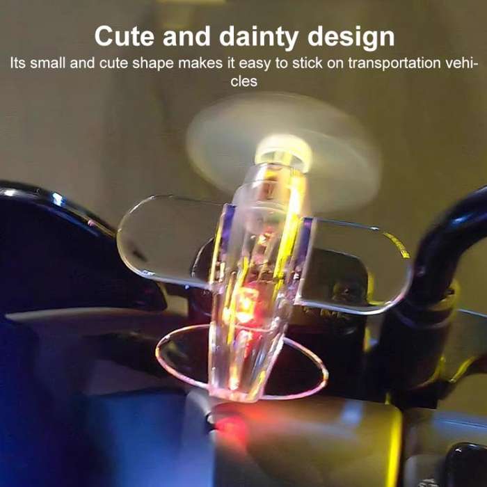 Small Airplane Shaped Motorcycle LED Colored Atmosphere Lights(Blue)