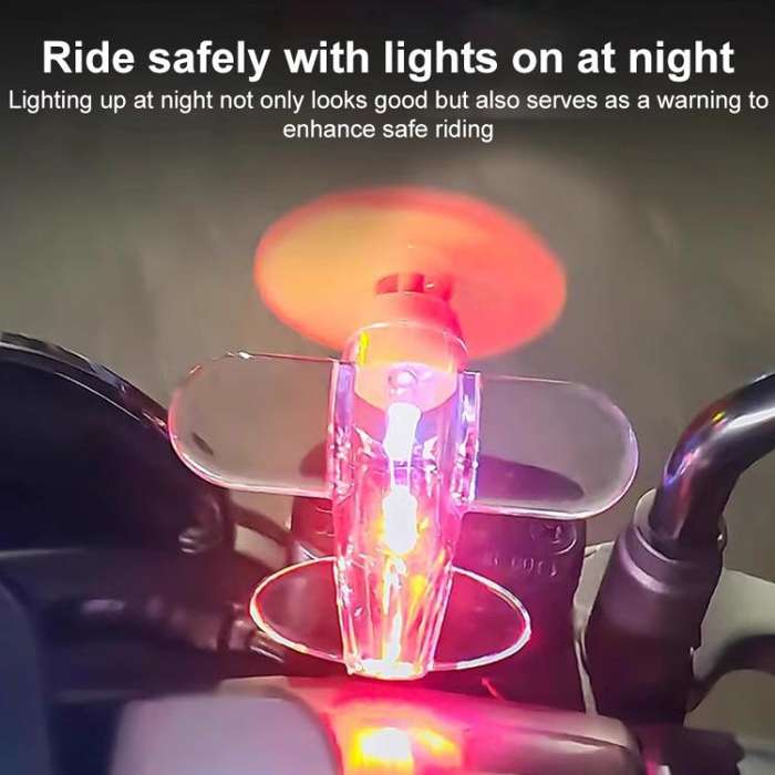 Small Airplane Shaped Motorcycle LED Colored Atmosphere Lights(Blue)