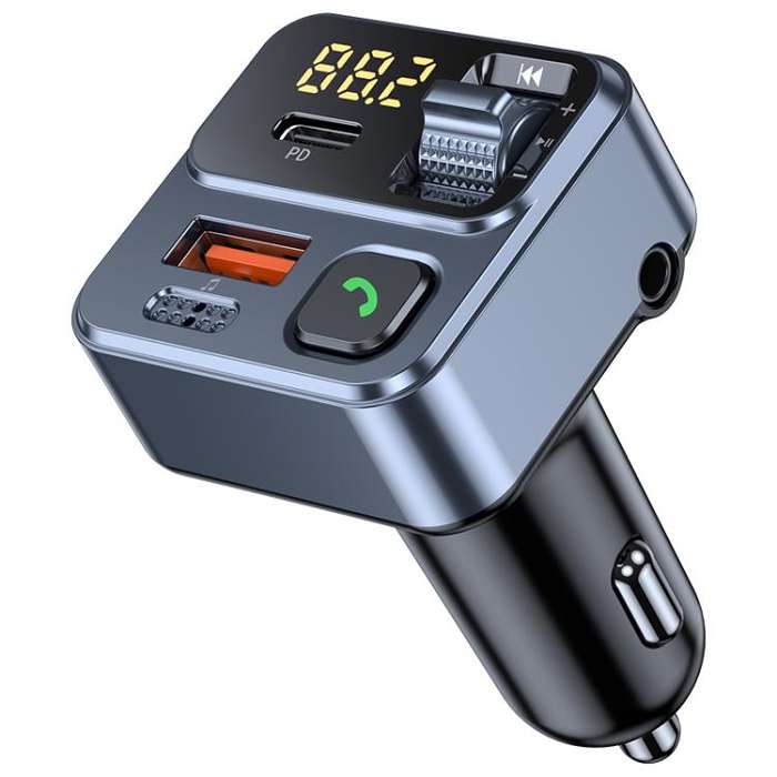 S2 Car Wireless MP3 Player Car Charger(Blue Black)