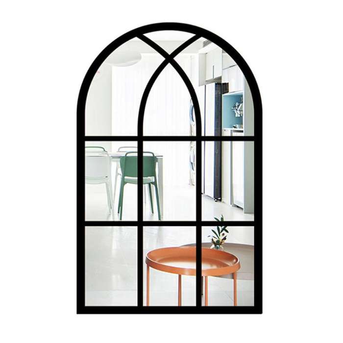 Wood Acrylic Imitation Window Self-adhesive Decorative Mirror, Model:MZ421A-Size S