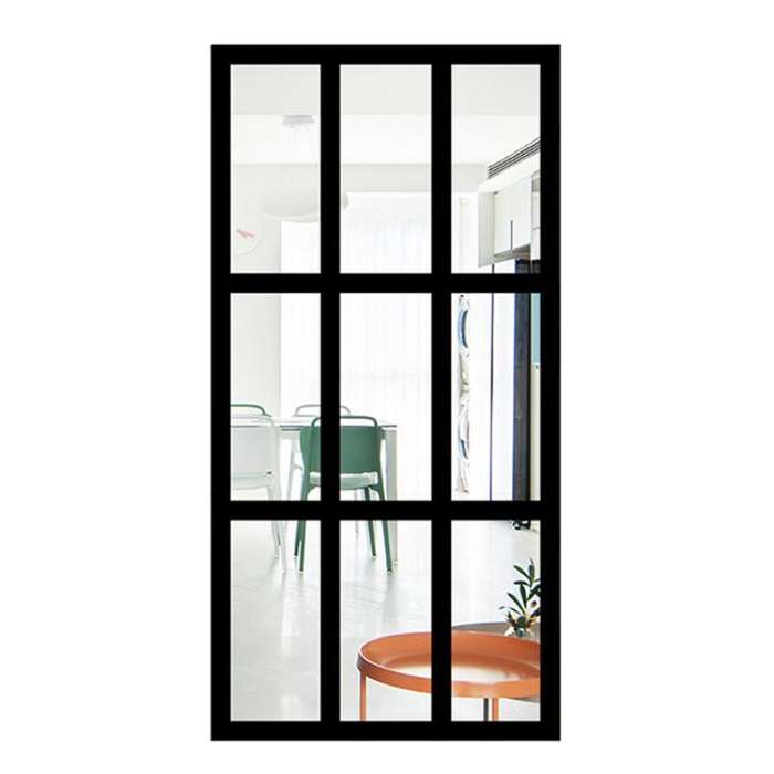 Wood Acrylic Imitation Window Self-adhesive Decorative Mirror, Model:MZ426A-Size S