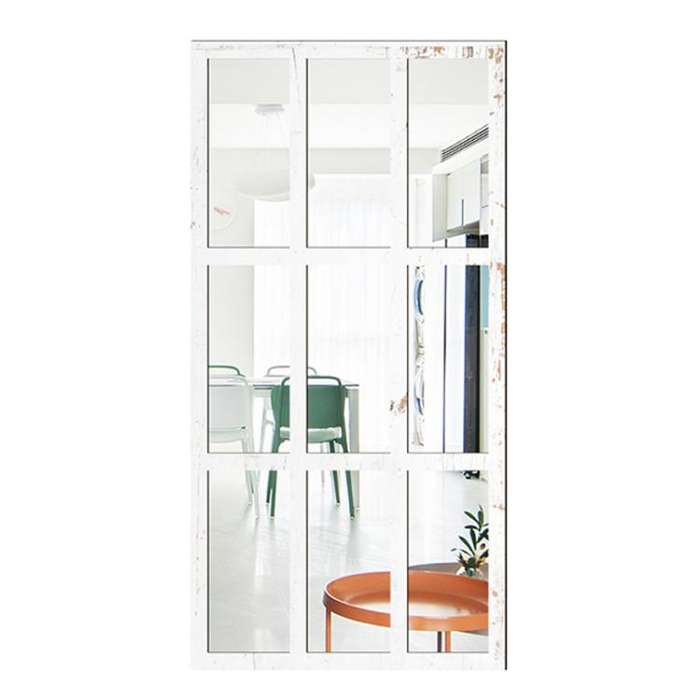 Wood Acrylic Imitation Window Self-adhesive Decorative Mirror, Model:MZ426B-Size S