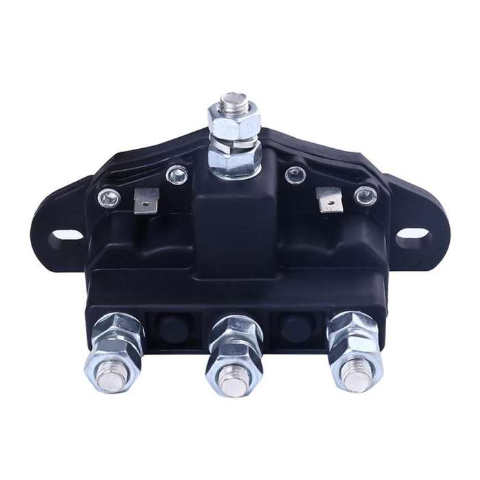 Car Relay Winch Motor Reversing Solenoid Switch DC Six-terminal Relay 2141211A61(Black)