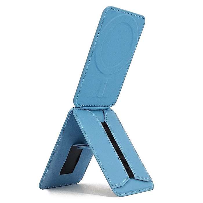 MagSafe Live Broadcast Phone Bracket Card Holder with Elastic Band(Blue)
