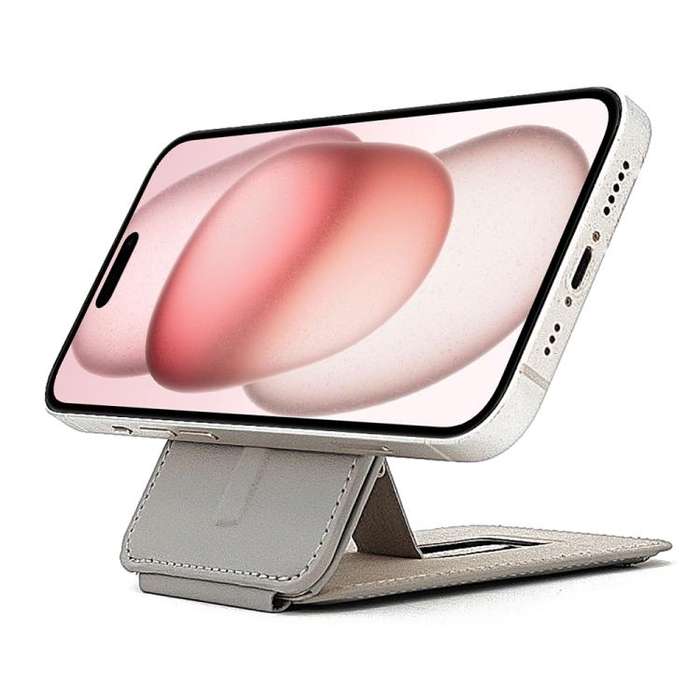 MagSafe Live Broadcast Phone Bracket Card Holder with Elastic Band(Brown)