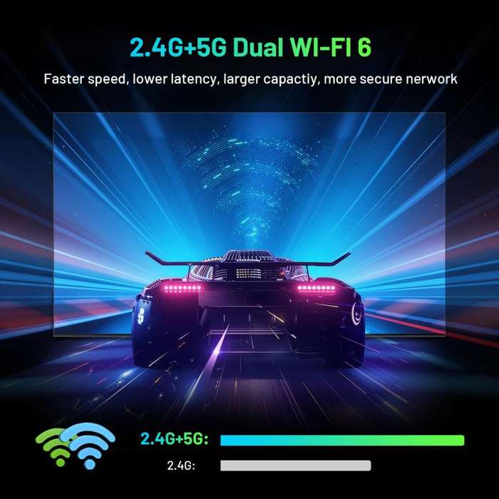 HK1 K8MINI 4K UHD Android 14 Smart TV Box with Remote Control, 2GB+16GB, RK3518 Quad-Core(AU Plug)