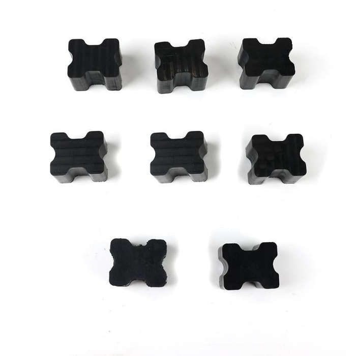 8pcs / Set Car Front Coil Spring Shock Absorber Rubber(Black)