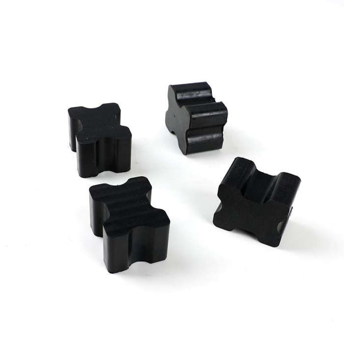 8pcs / Set Car Front Coil Spring Shock Absorber Rubber(Black)