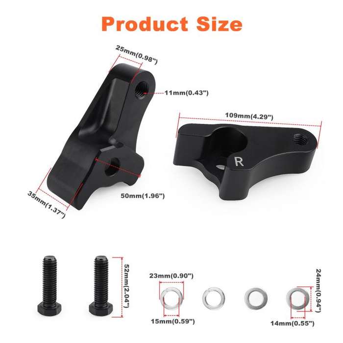 Motorcycle 2 inch Rear Slam Shock Lowering Blocks Kits for Harley 2002-2022(Silver)