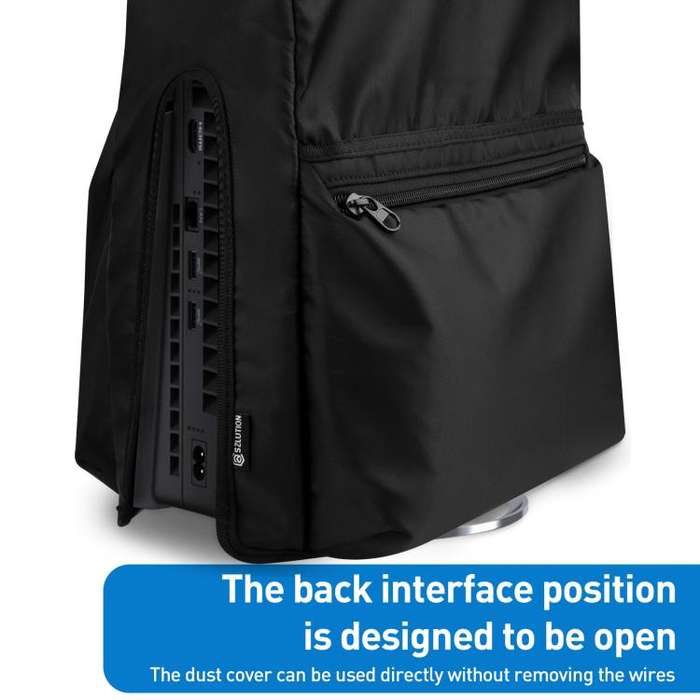 For Sony PlayStation 5 Slim Game Console Storage Dust Cover(Black)
