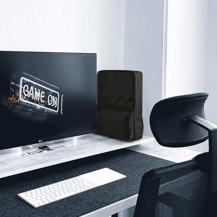 For Sony PlayStation 5 Slim Game Console Storage Dust Cover(Black)