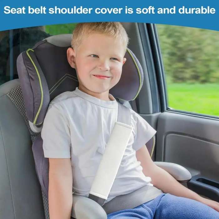 Universal Car Seat Belt Extended Ice Silk Fabric Shoulder Pad Protection Belt(Black)