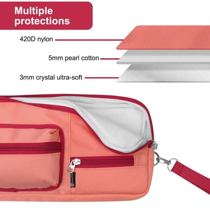 87-Key Universal Mechanical Keyboard Storage Sleeve Bag for Logitech POP Keys(Red)