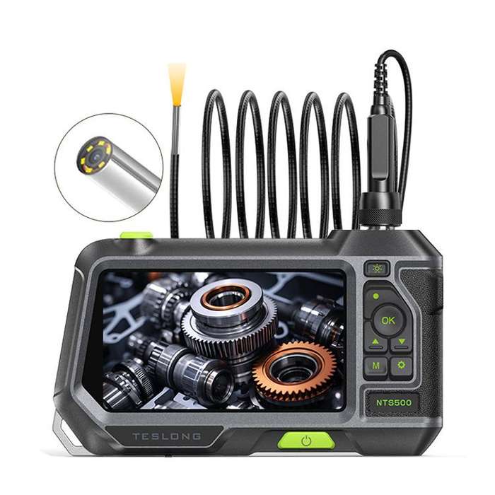 TESLONG NTS500 Industrial Pipeline Endoscope with 5 inch HD Screen, Model:3.9mm Lens / 3m